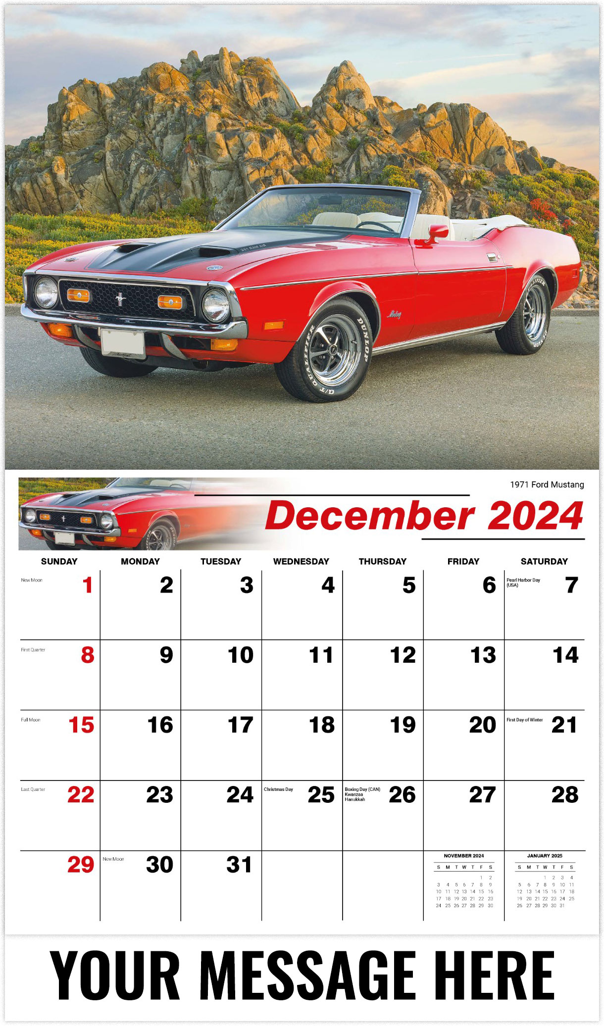 Classic Car 2025 Wall Calendar 2025 trula kesley