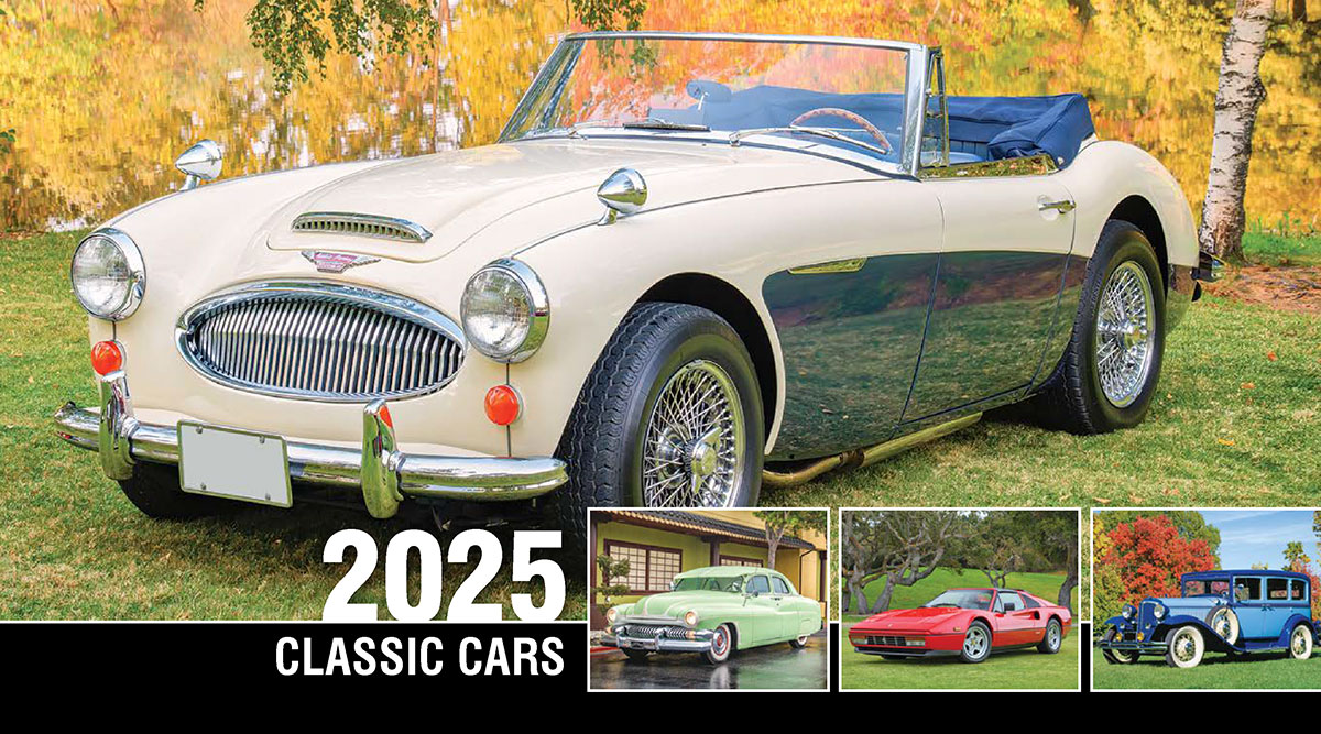 Galleria Classic Cars Promotional Desk Calendar- 2025