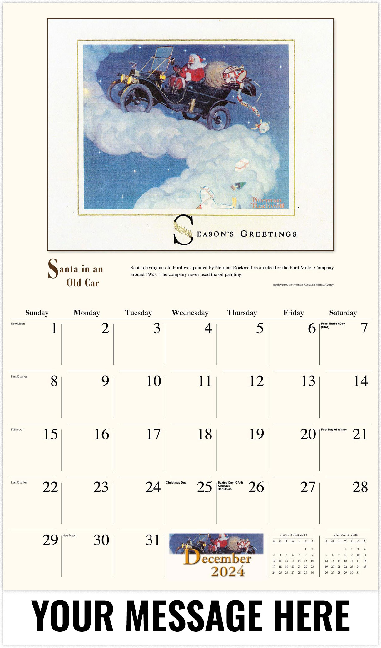 Norman Rockwell 2025 Calendars For Sale Australia Drucy Giralda