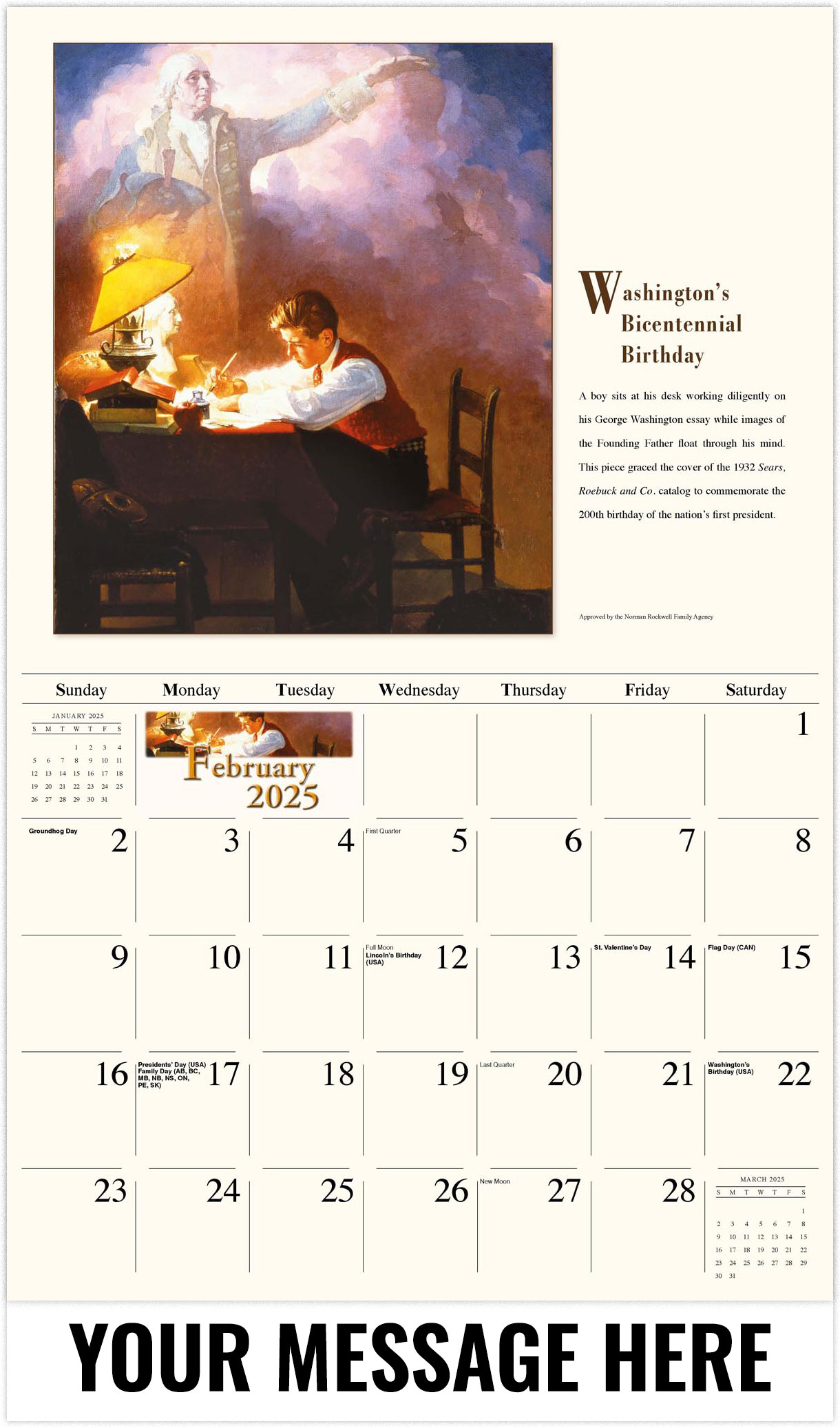 Norman Rockwell 2025 Calendars For Sale Full Shirl Doroteya