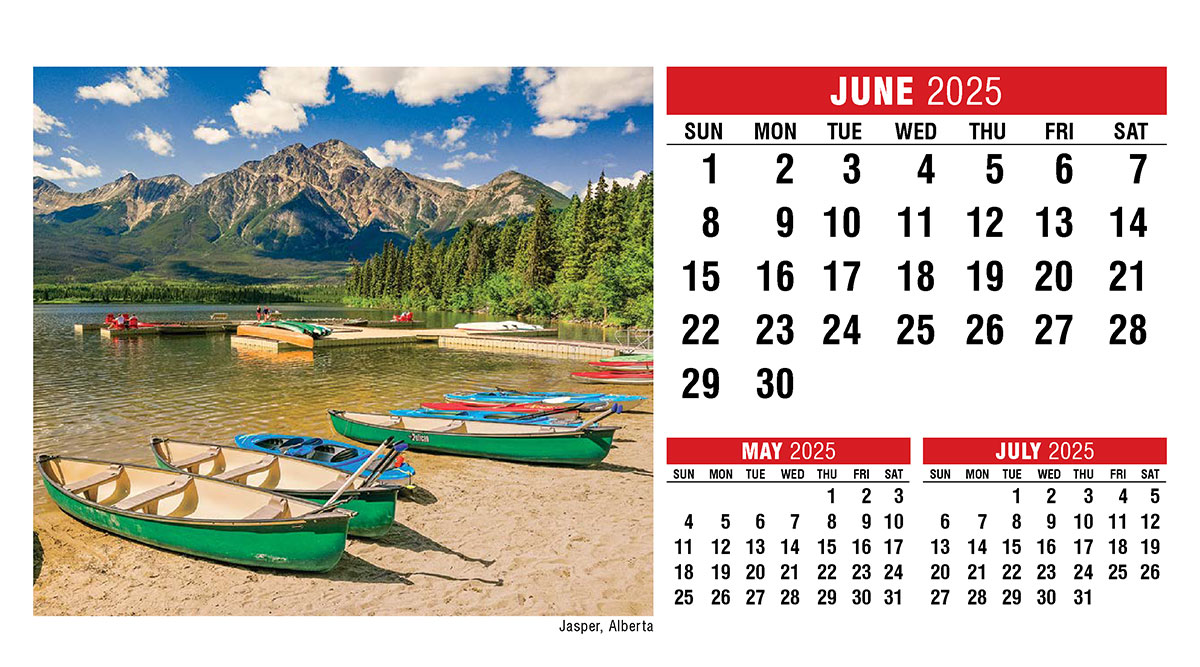 Galleria Canadian Scenic Promo Desk (Eng) Calendar - 2025