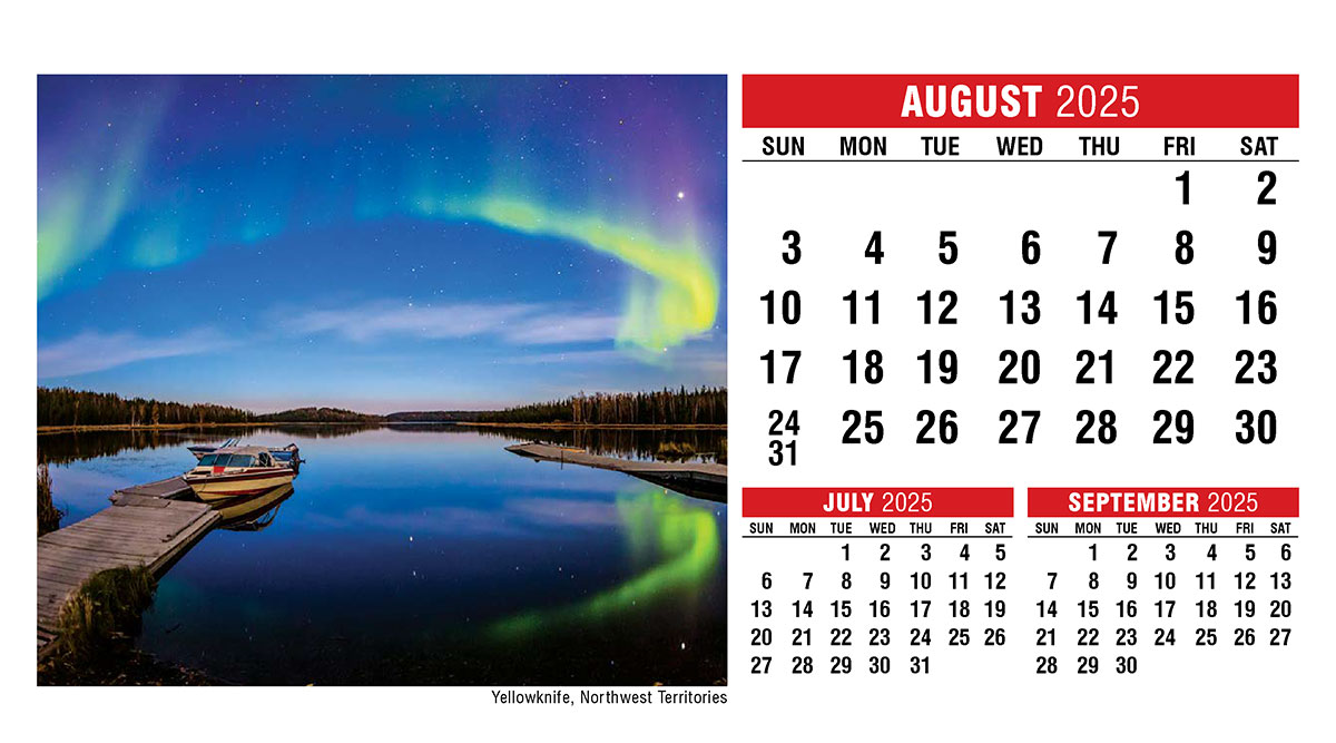 Galleria Canadian Scenic Promo Desk (Eng) Calendar - 2025