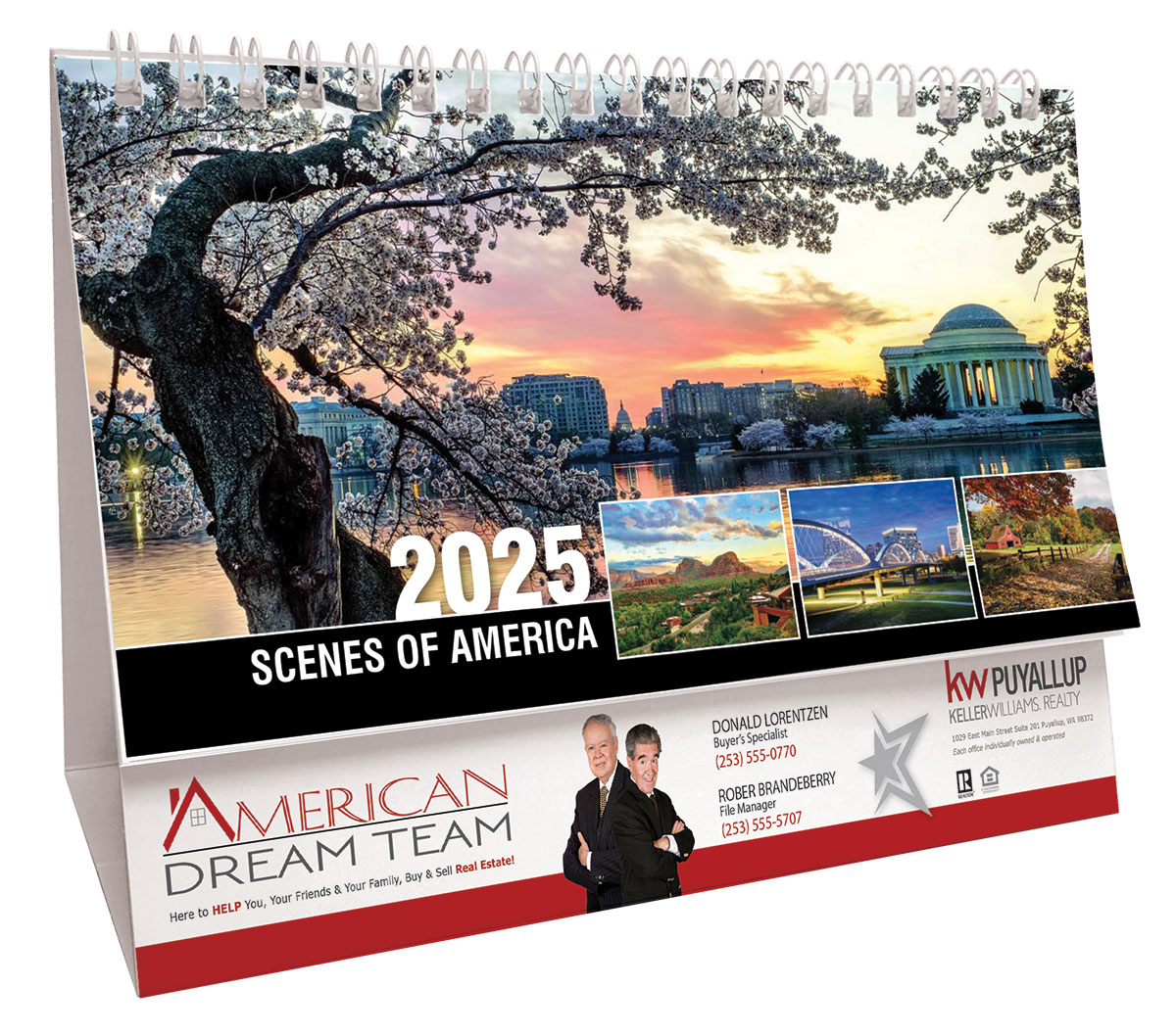 Scenes of America Promotional Desk Calendar (Eng) Desk Tent Calendar