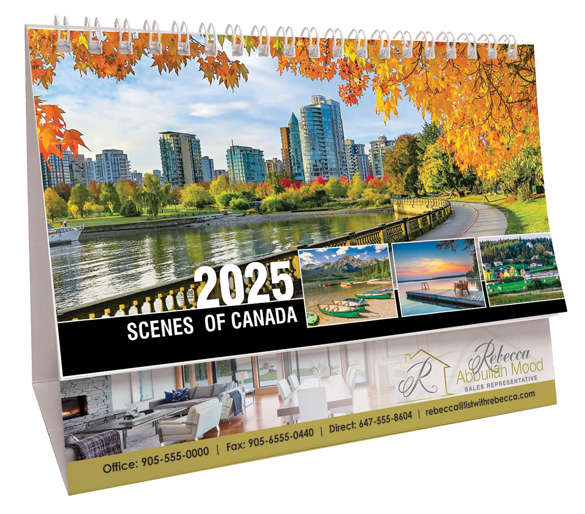 Canadian Scenic Promo Desk (English) Calendar Desk Tent Calendar