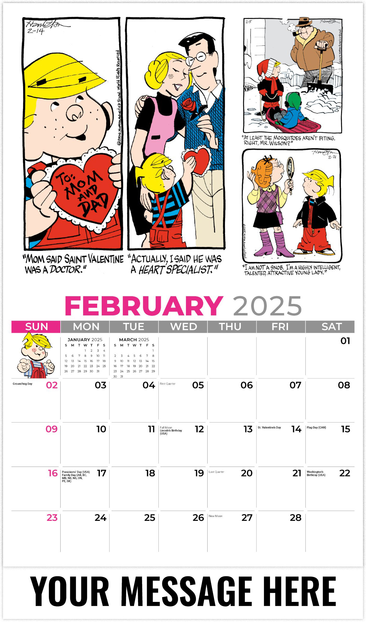 GalleriaCalendars 2025 Dennis The Menace 3