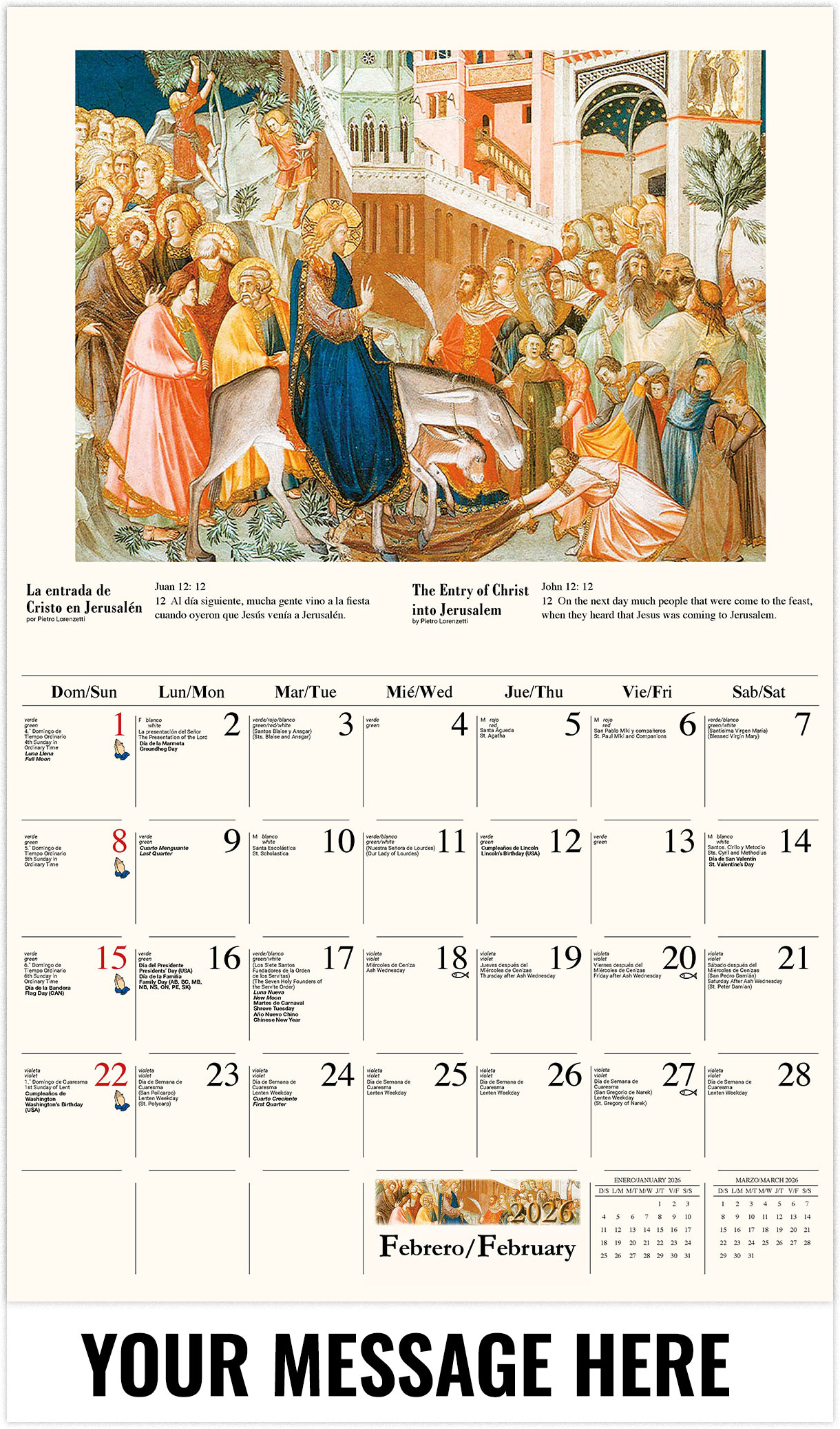 Galleria Catholic Inspiration (English/Spanish - 2026