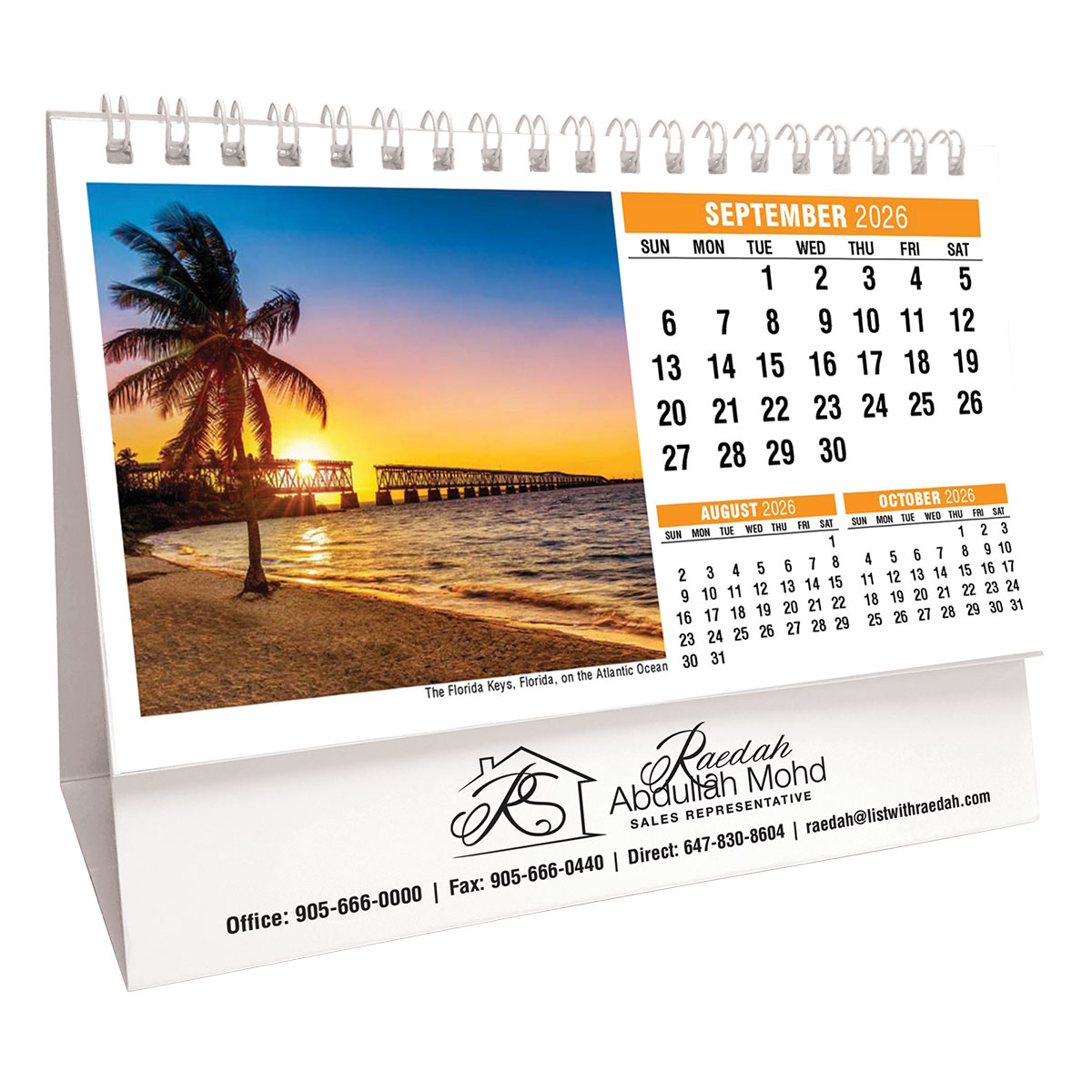 Galleria Sun, Sand & Surf Promotional Desk Calendar- 2026