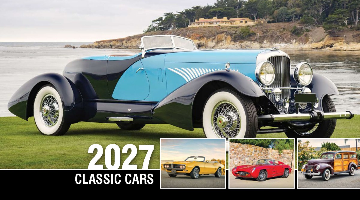Classic Cars Promotional Desk Calendar Desk Tent Calendar