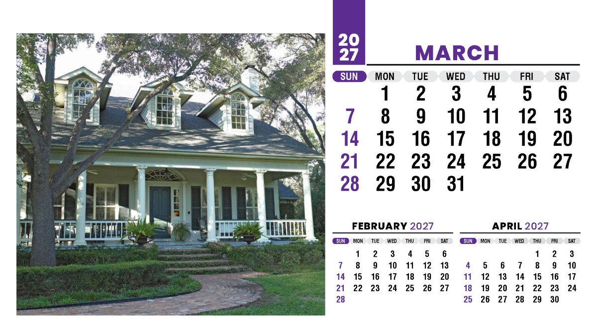 Galleria Homes Promotional Desk Calendar- 2027