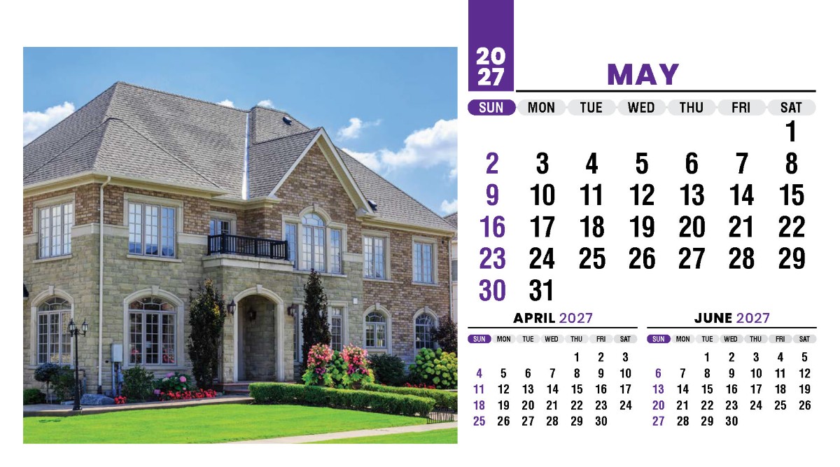 Galleria Homes Promotional Desk Calendar- 2027