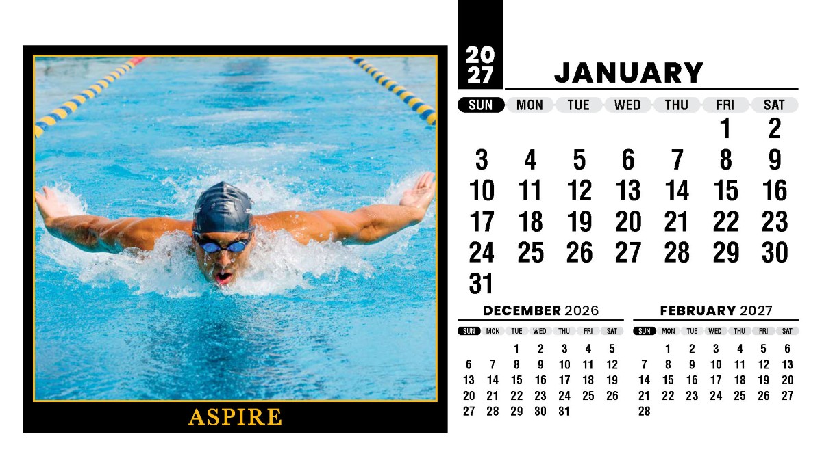 Galleria Motivation Promotional Desk Calendar - 2027