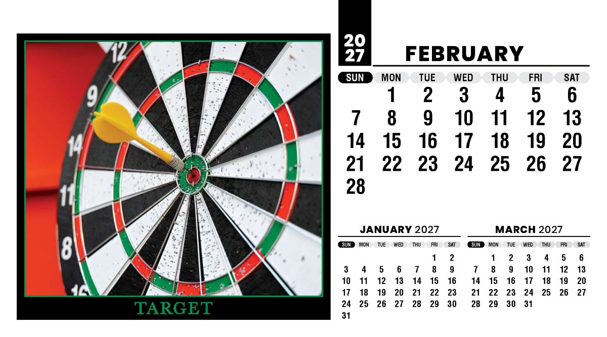 Galleria Motivation Promotional Desk Calendar - 2027