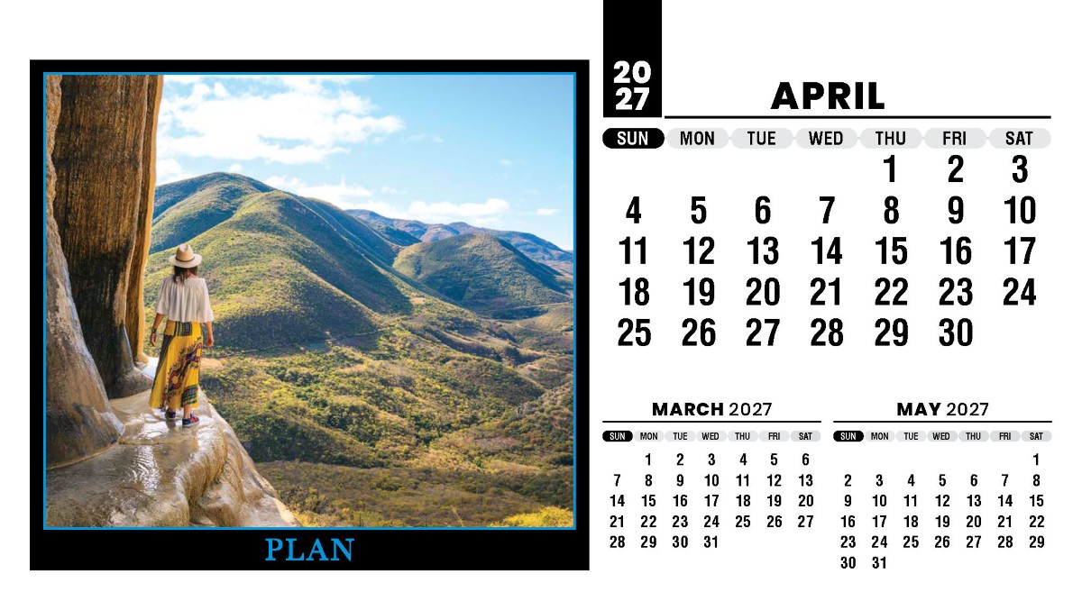 Galleria Motivation Promotional Desk Calendar - 2027