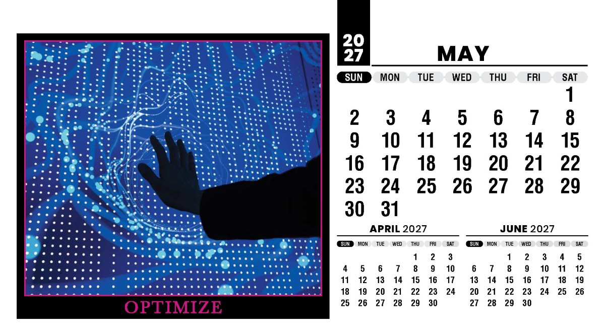 Galleria Motivation Promotional Desk Calendar - 2027
