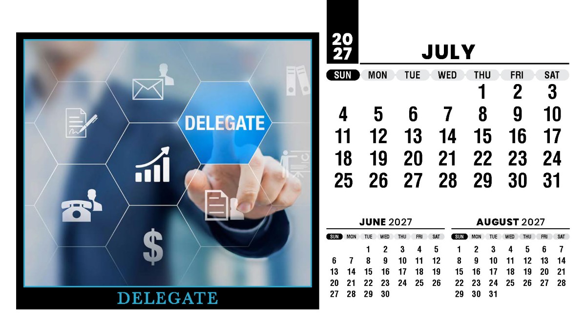 Galleria Motivation Promotional Desk Calendar - 2027
