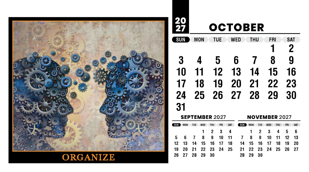 Galleria Motivation Promotional Desk Calendar - 2027