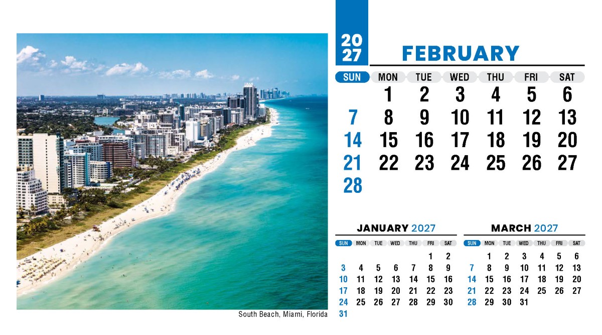 Galleria Scenes of America Promotional Desk Calendar (Eng) - 2027