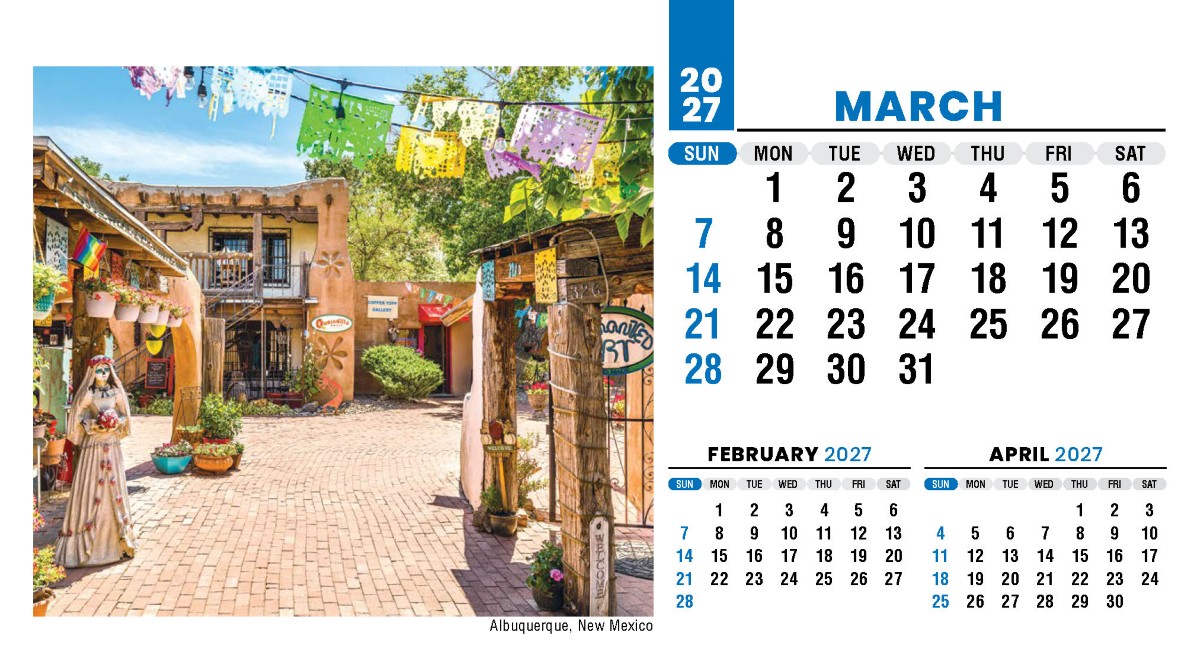Galleria Scenes of America Promotional Desk Calendar (Eng) - 2027