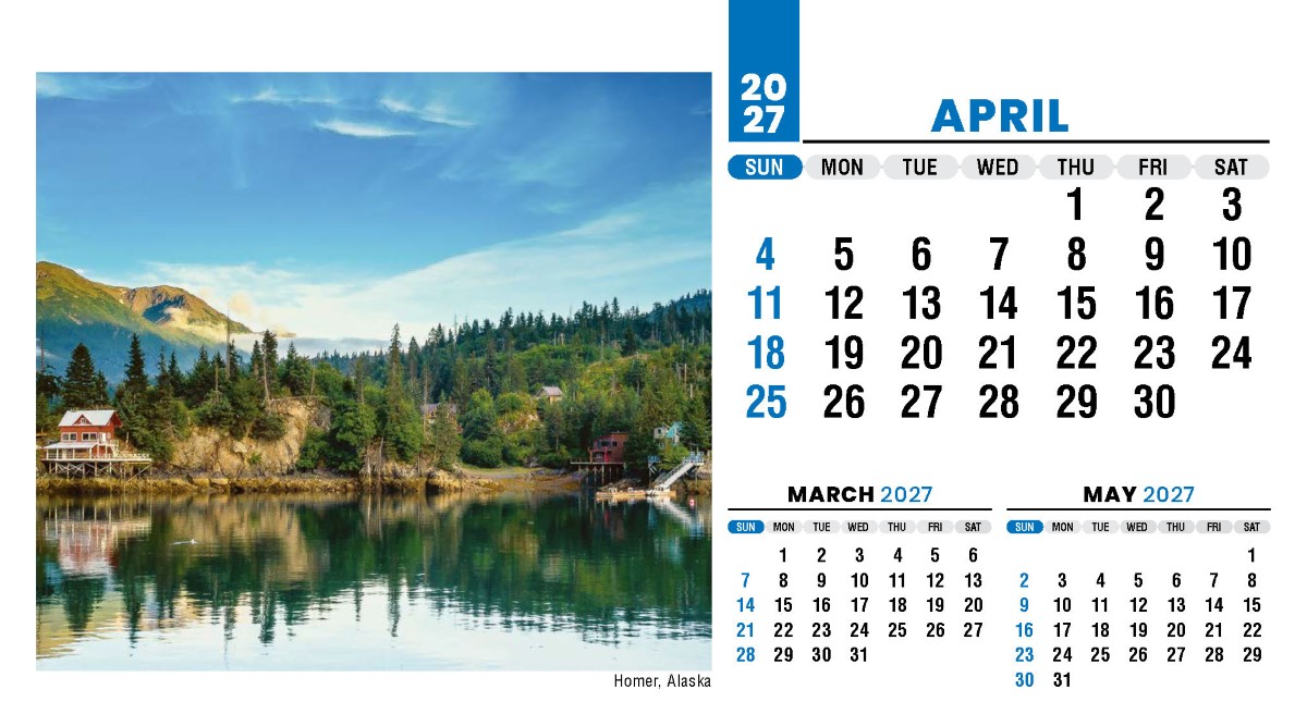 Galleria Scenes of America Promotional Desk Calendar (Eng) - 2027