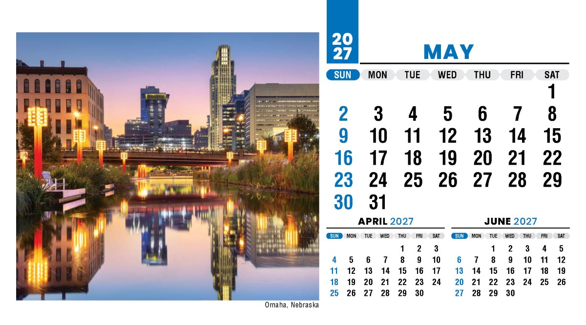 Galleria Scenes of America Promotional Desk Calendar (Eng) - 2027