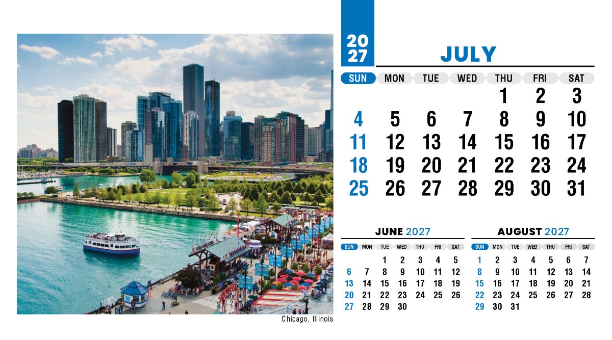 Galleria Scenes of America Promotional Desk Calendar (Eng) - 2027