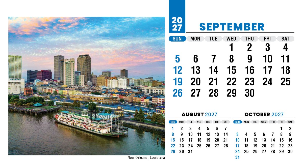 Galleria Scenes of America Promotional Desk Calendar (Eng) - 2027