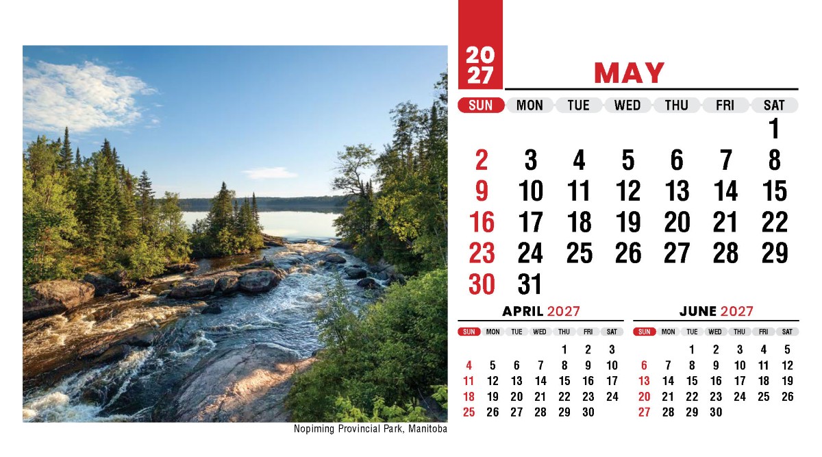 Galleria Canadian Scenic Promo Desk (Eng) Calendar - 2027